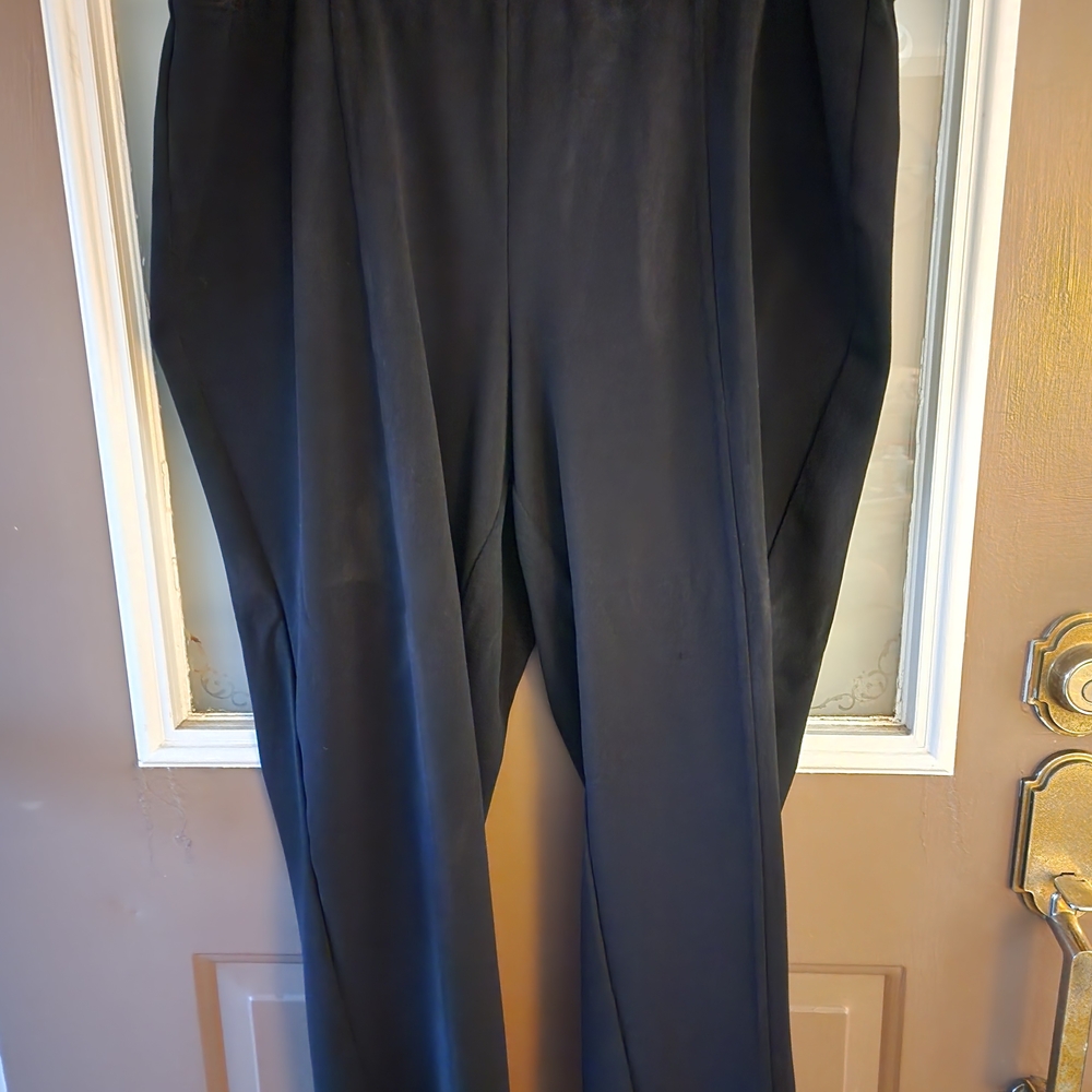 Catherines Crepe Knit Black Pants